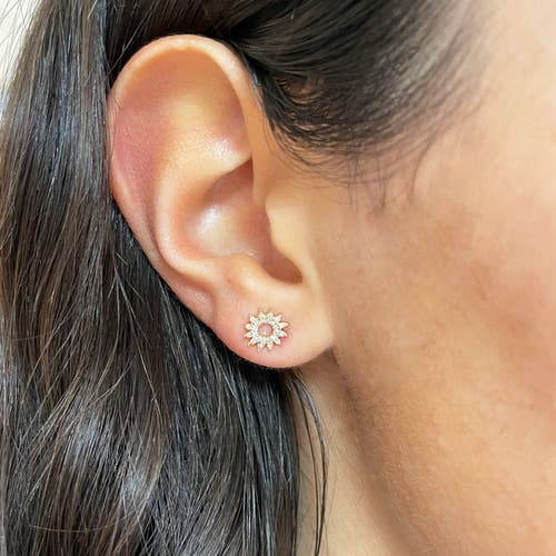 The Lovery Fine Jewelry Diamond Sun Stud Earrings In Gold