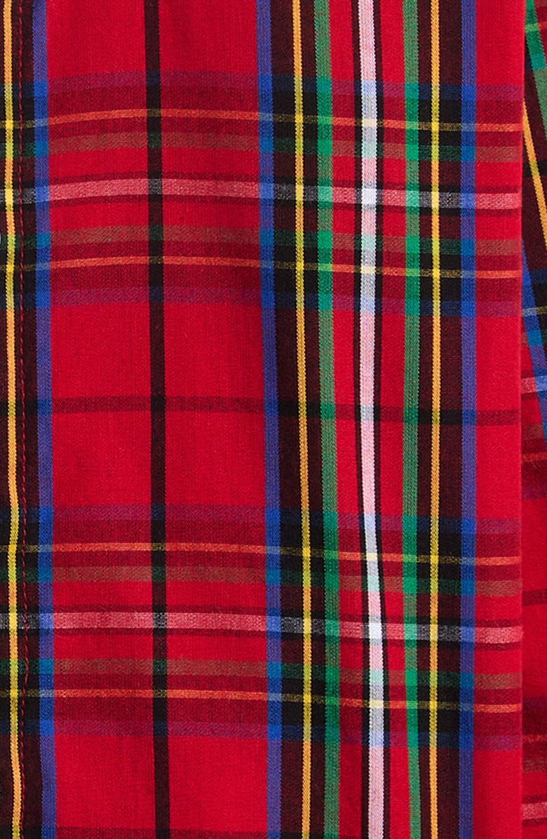 RuggedButts Kids' Nicholas Plaid Cotton Button-Up Shirt, Alternate, color, Red