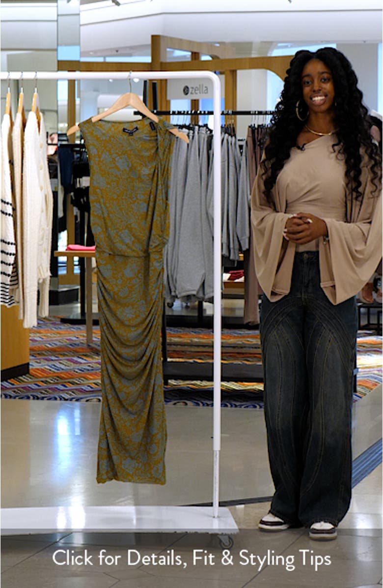 Otessa Floral Print Sleeveless Dress, sales video thumbnail