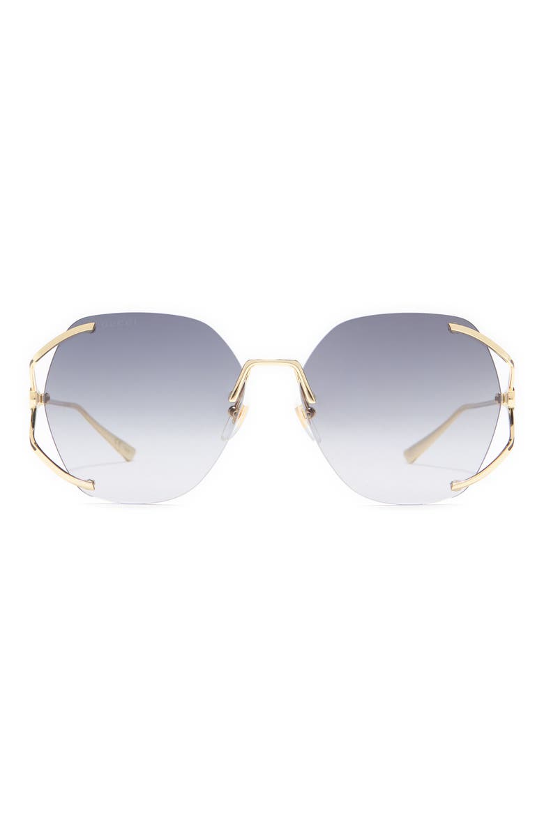 59mm Round Sunglasses, Main, color, GOLD