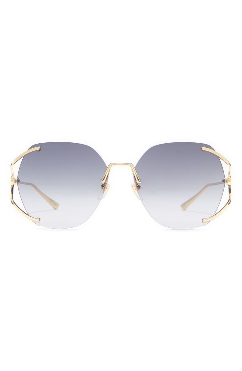Gucci 59mm Round Sunglasses, Main, color,