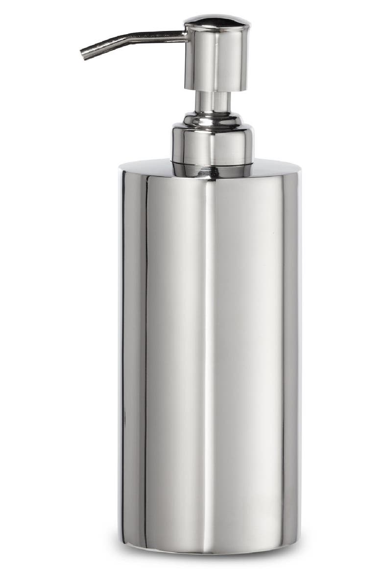 Modern Round Lotion Pump, Main, color, SILVER