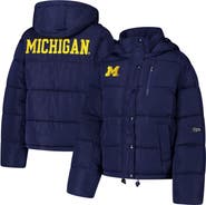 Hype and Vice Women's Hype and Vice Navy Michigan Wolverines Puffer Jacket