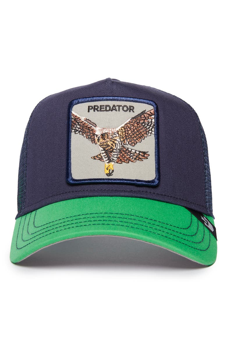 Goorin Bros. The Predator Bird Trucker Hat, Alternate, color, Navy