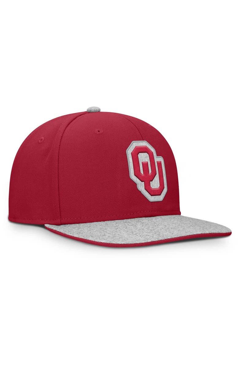 FANATICS Men's Fanatics Crimson Oklahoma Sooners Loden Snapback Hat, Alternate, color, Crimson