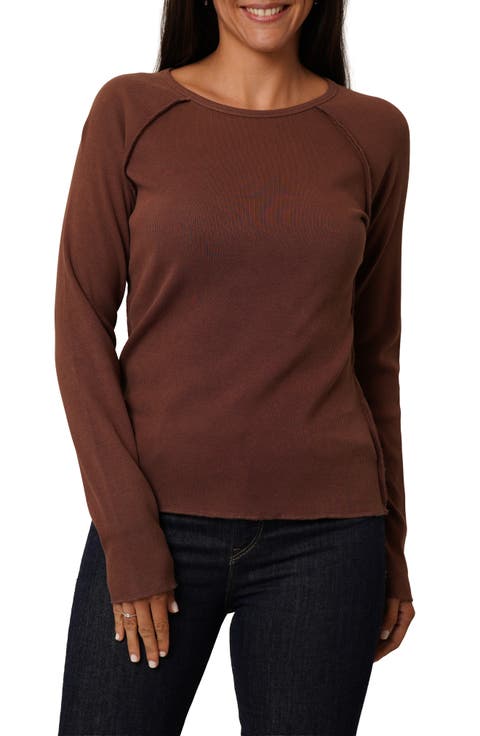 Raglan Stitch Rib Top