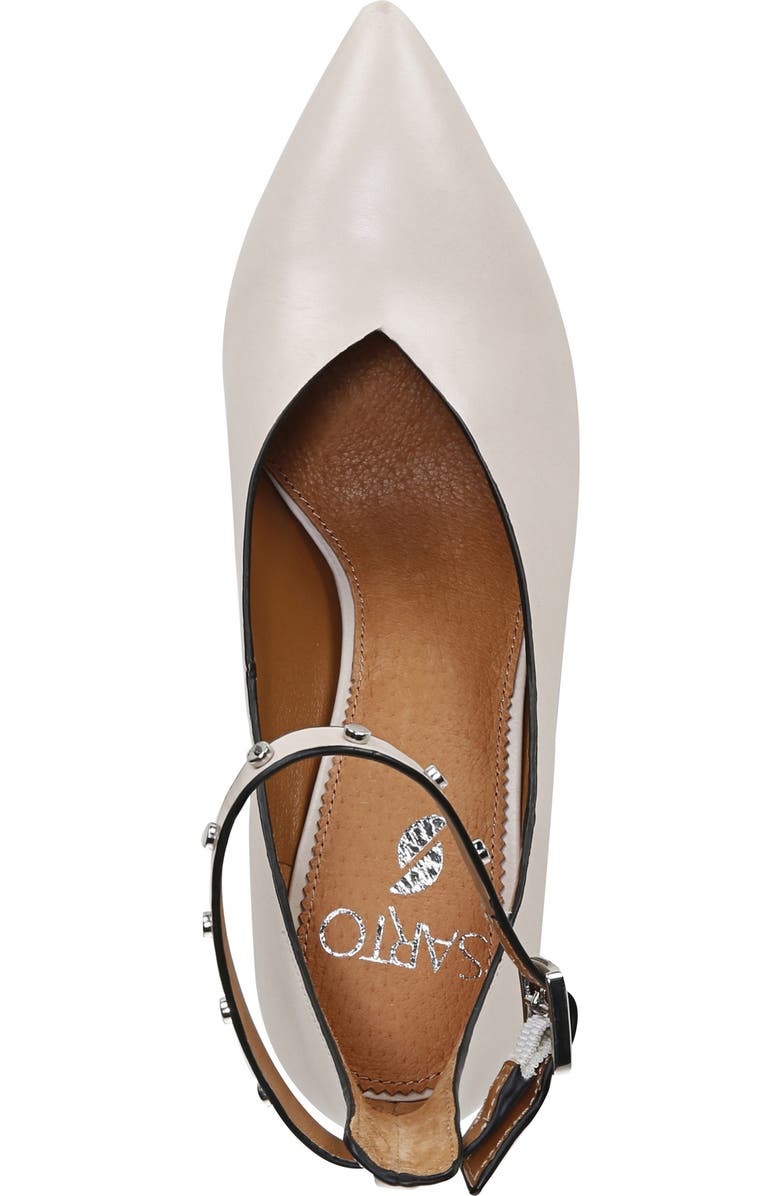 SARTO by Franco Sarto Sarah Ankle Strap Pump, Alternate, color, Soft Grey Leather