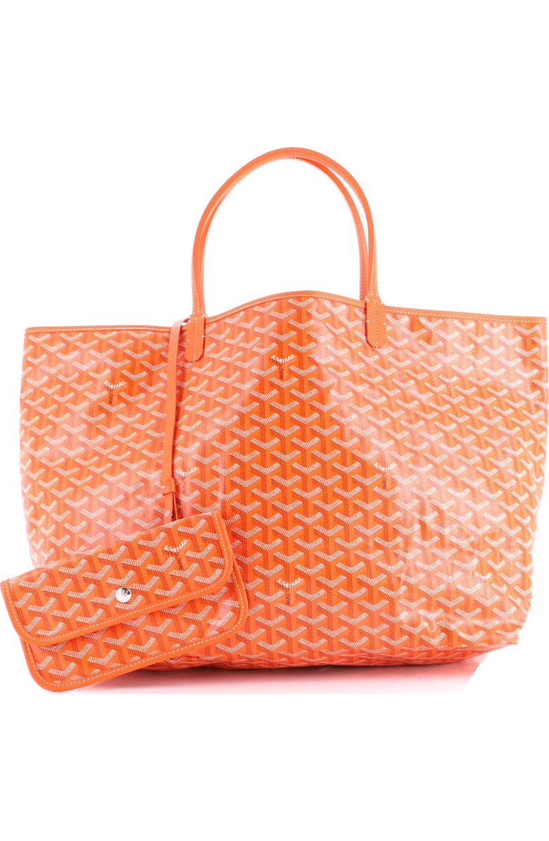 Pre-Owned Goyard Saint Louis Tote Coated Canvas GM, Alternate, color, Orange