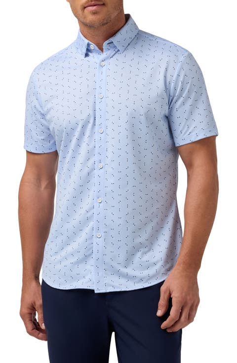 Halyard Trim Fit Floral Button-Up Shirt