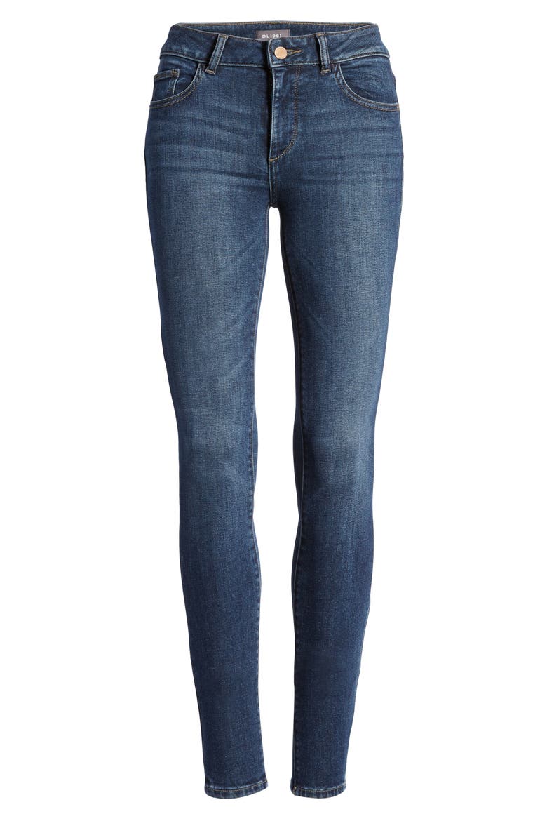 Instasculpt Emma Ankle Skinny Jeans, Alternate, color, BLAIR