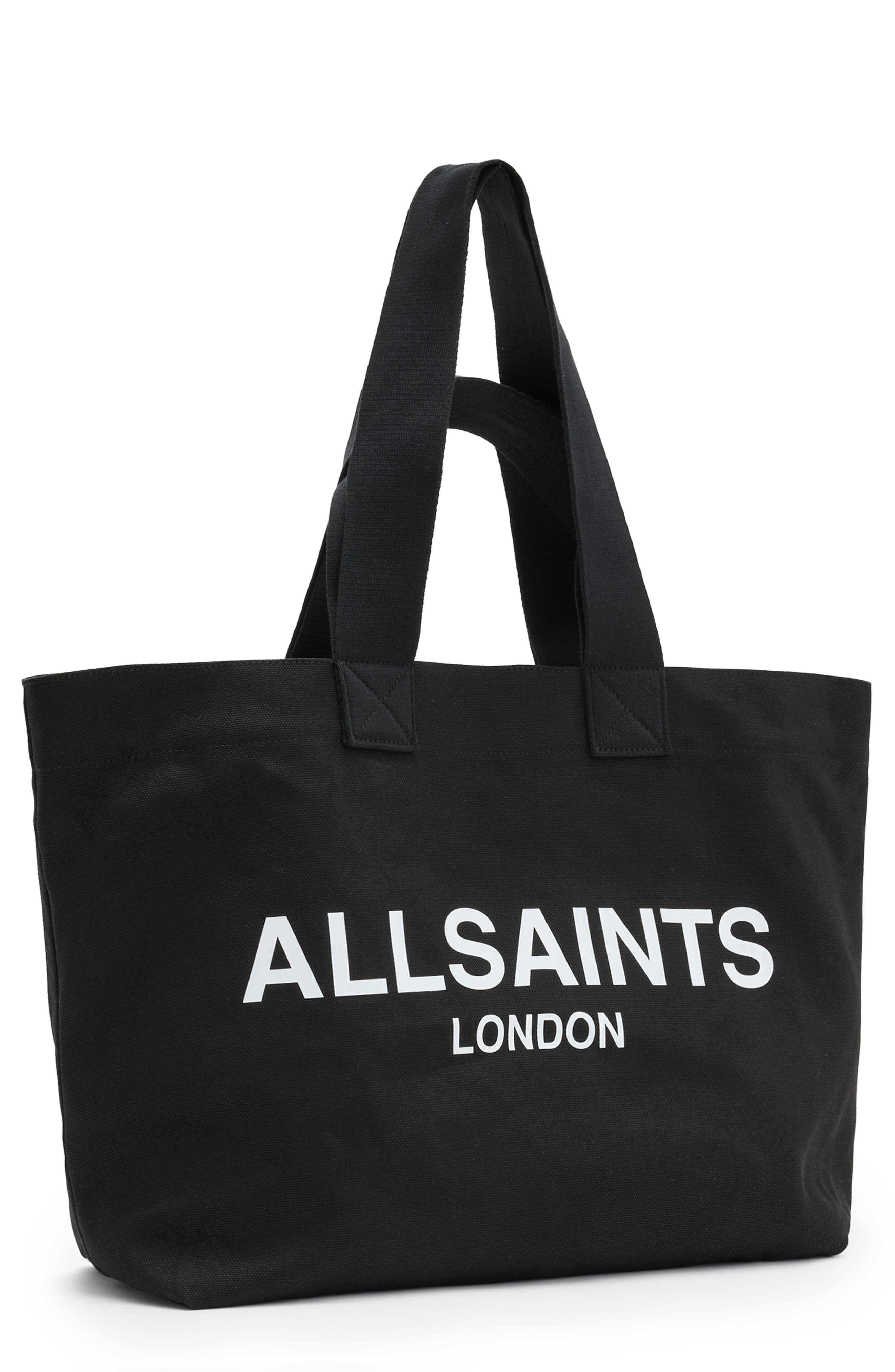 AllSaints Acari Tote Bag, Alternate, color, Black