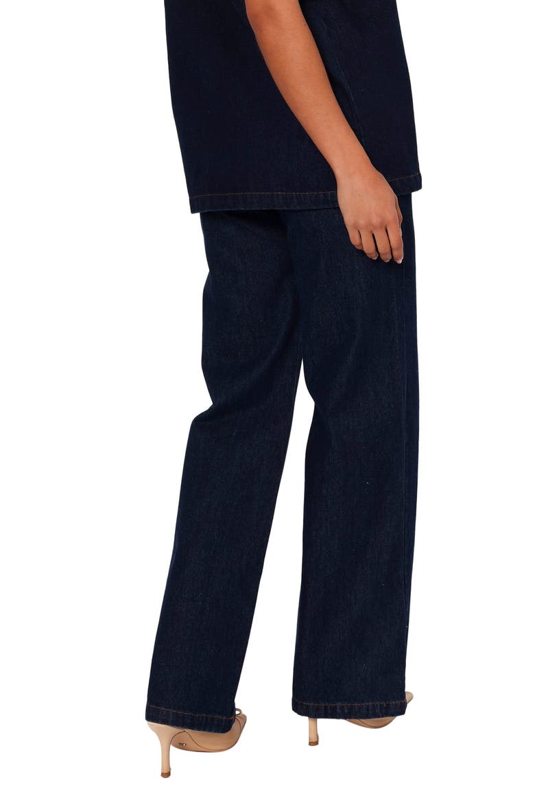 Nolan High Waist Wide Leg Jeans, Alternate, color, DARK DENIM