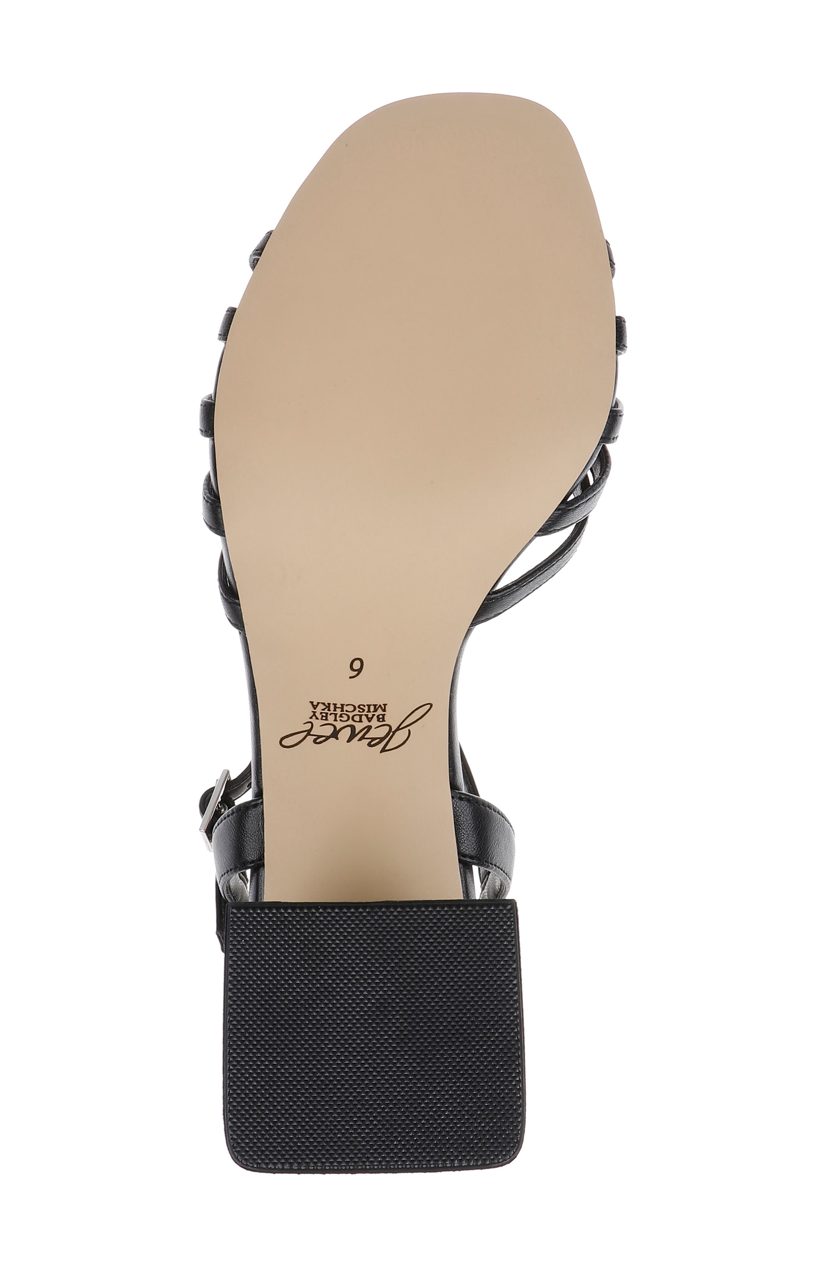 Jewel Badgley Mischka Patience Ankle Strap Sandal, Alternate, color, Black Leather