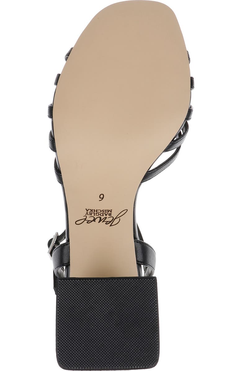 Jewel Badgley Mischka Patience Ankle Strap Sandal, Alternate, color, Black Leather