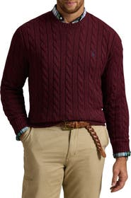 Polo Ralph Lauren Big & Tall Cableknit Sweater
