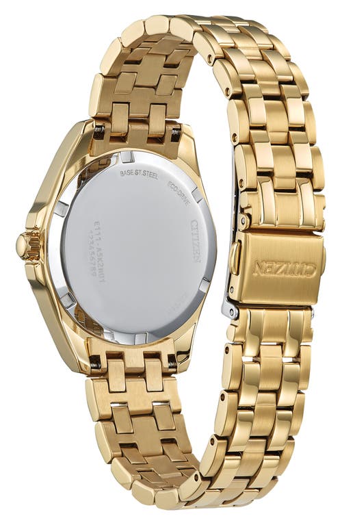 Citizen Peyten Womens Gold Tone Stainless Steel Bracelet Watch Eo1222-50p In Gold