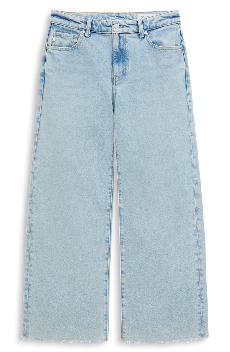 AG Saige Raw Hem Ankle Wide Leg Jeans, Alternate, color, Harvest