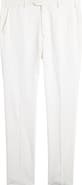 Emporio Armani White Flat Front Suit Pants