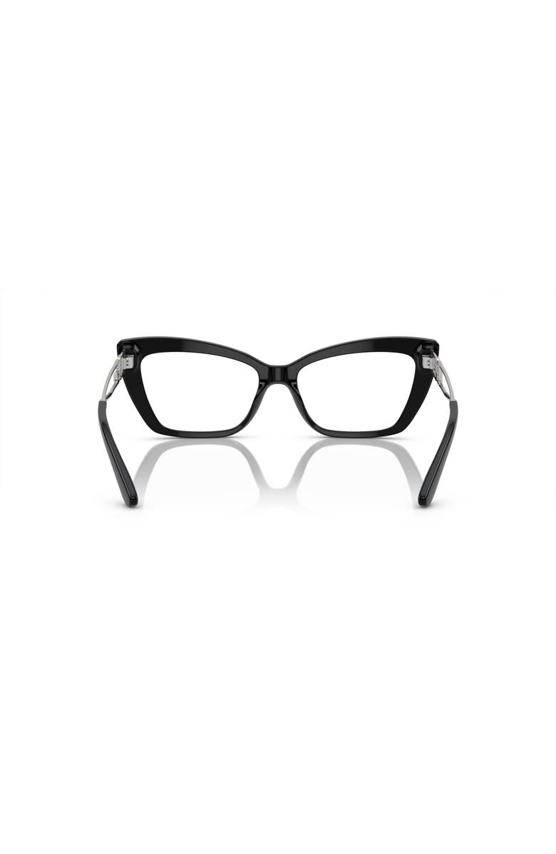 Dolce&Gabbana 55mm Cat Eye optical glasses, Alternate, color, Black