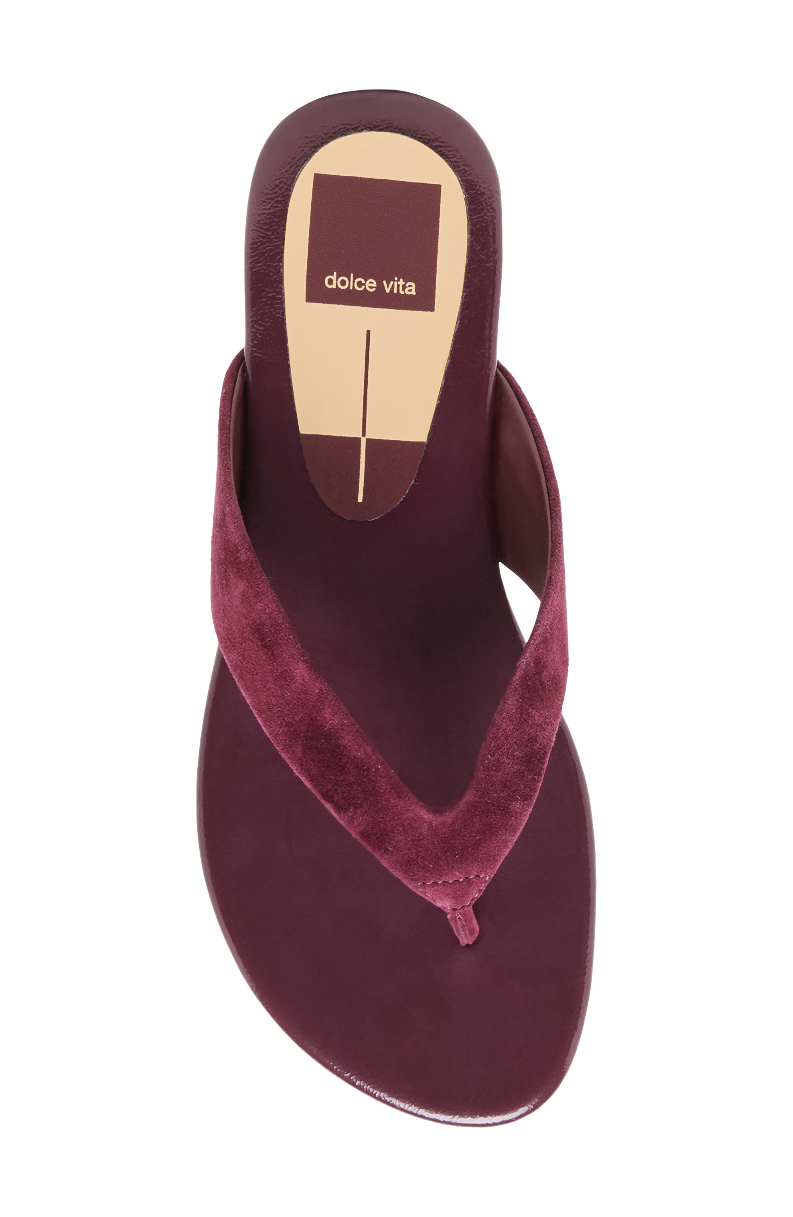 Linnet Flip Flop, Alternate, color, PLUM SUEDE
