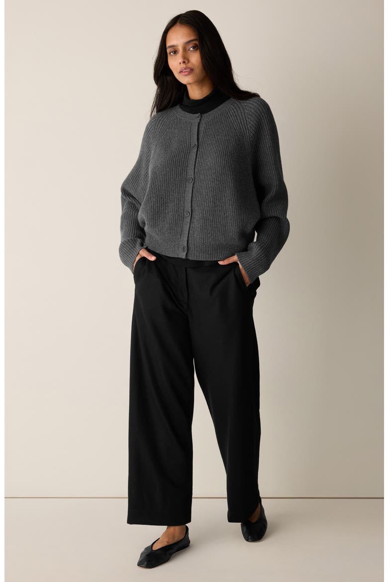 Crewneck Cardigan, Alternate, color, ASH