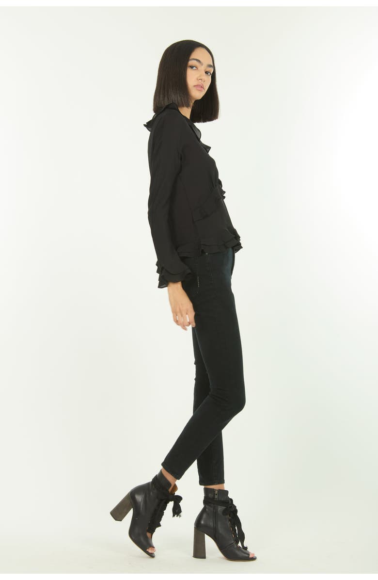 SECRET MISSION Sander Blouse, Alternate, color, Black