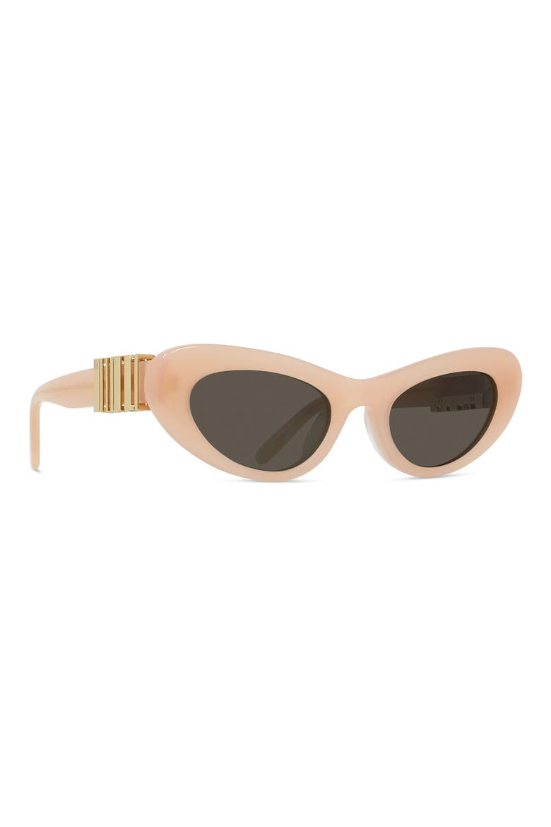 Slim 54mm Cat Eye Sunglasses, Alternate, color, PNKO/BRN