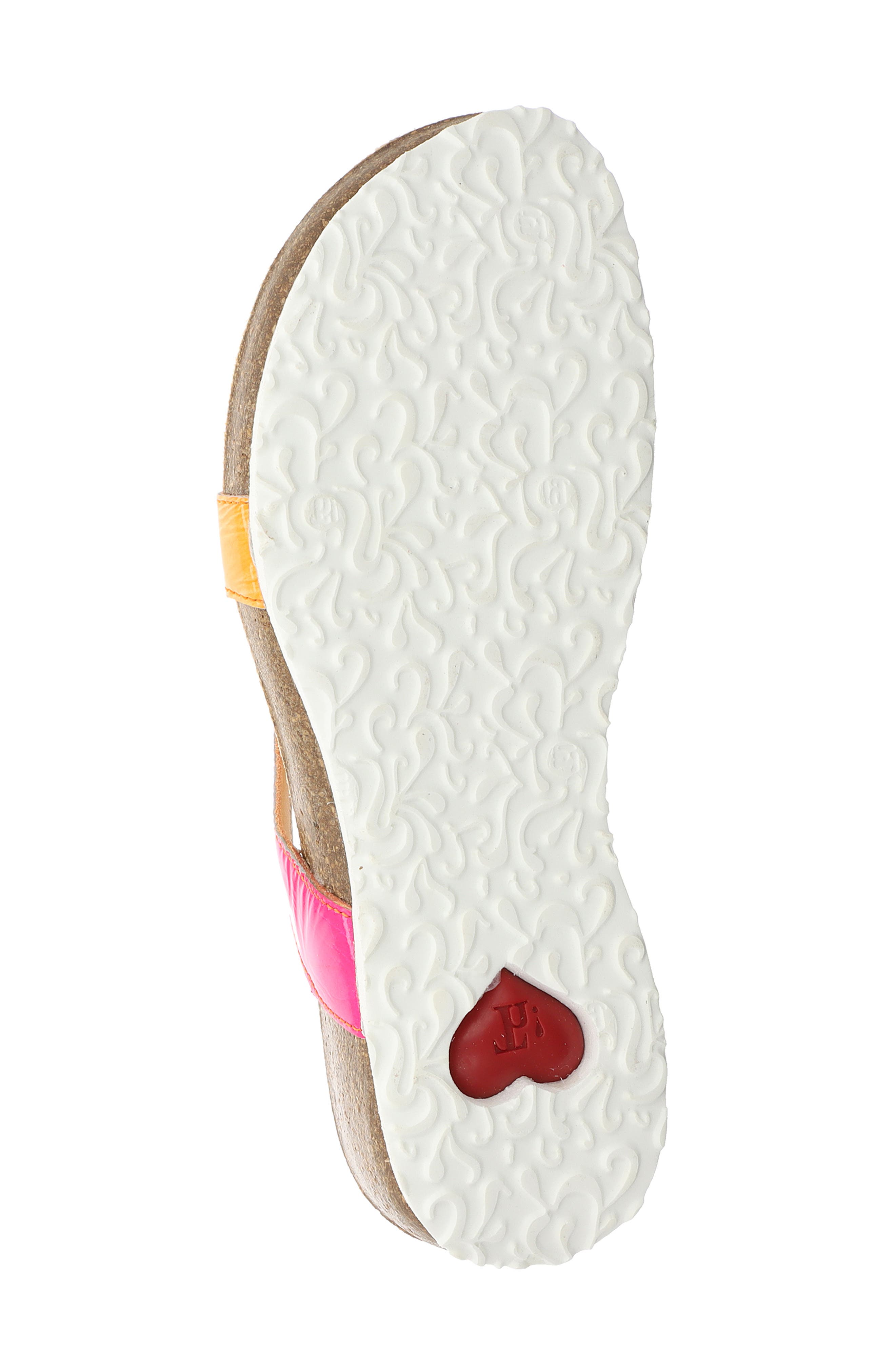 'Julia' Sandal, Alternate, color, FLAMINGO/KOMBI