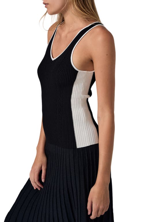 Alp N Rock Bailey Colorblock Rib Tank In Black