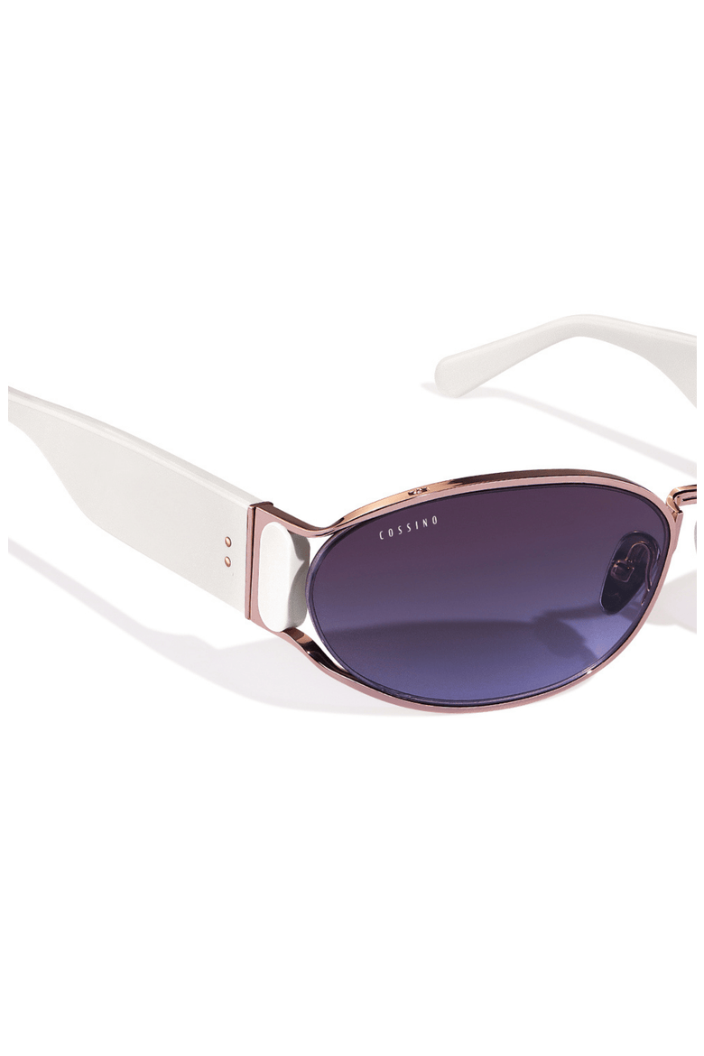 Bisou 60mm Acetate Sunglasses, Alternate, color, Purple/White
