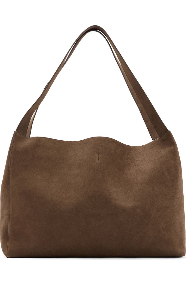 MANGO Suede Shopper Bag, Main, color,