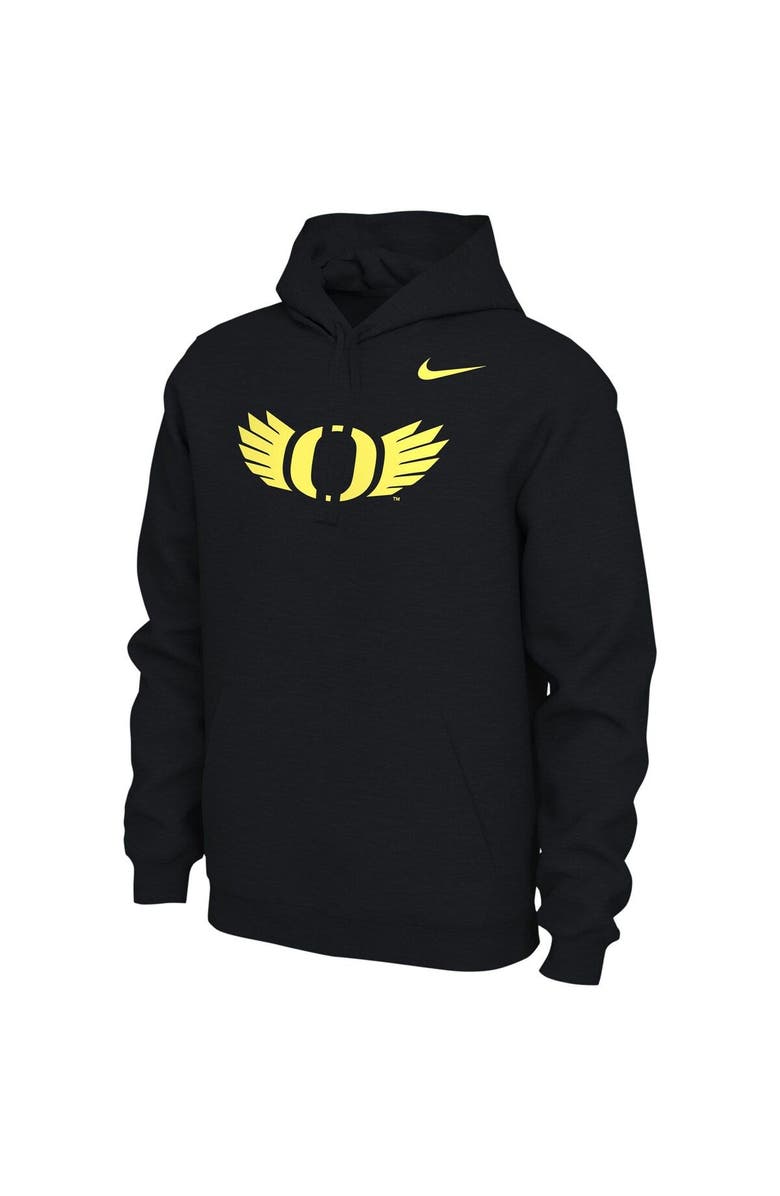Nike Men's Nike Black Oregon Ducks Wings Pullover Hoodie, Alternate, color,