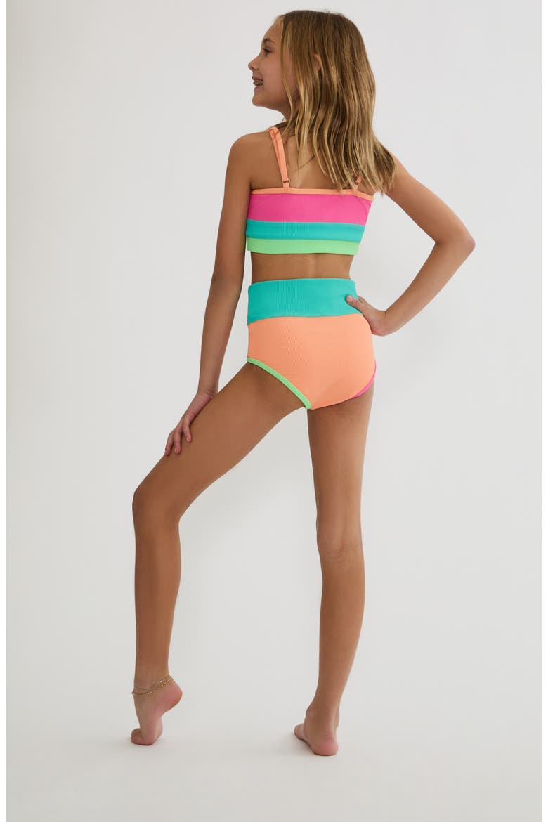 Kids' Little Eva & Emmy Two-Piece Swimsuit, Alternate, color, AQUA HAZE