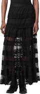 AllSaints Maggie Lace Ruffle Maxi Skirt