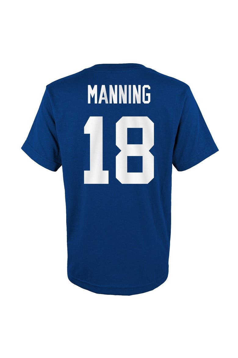 Youth Mitchell & Ness Peyton Manning Royal Indianapolis Colts Retired Player Retro Name & Number T-Shirt, Alternate, color, Royal