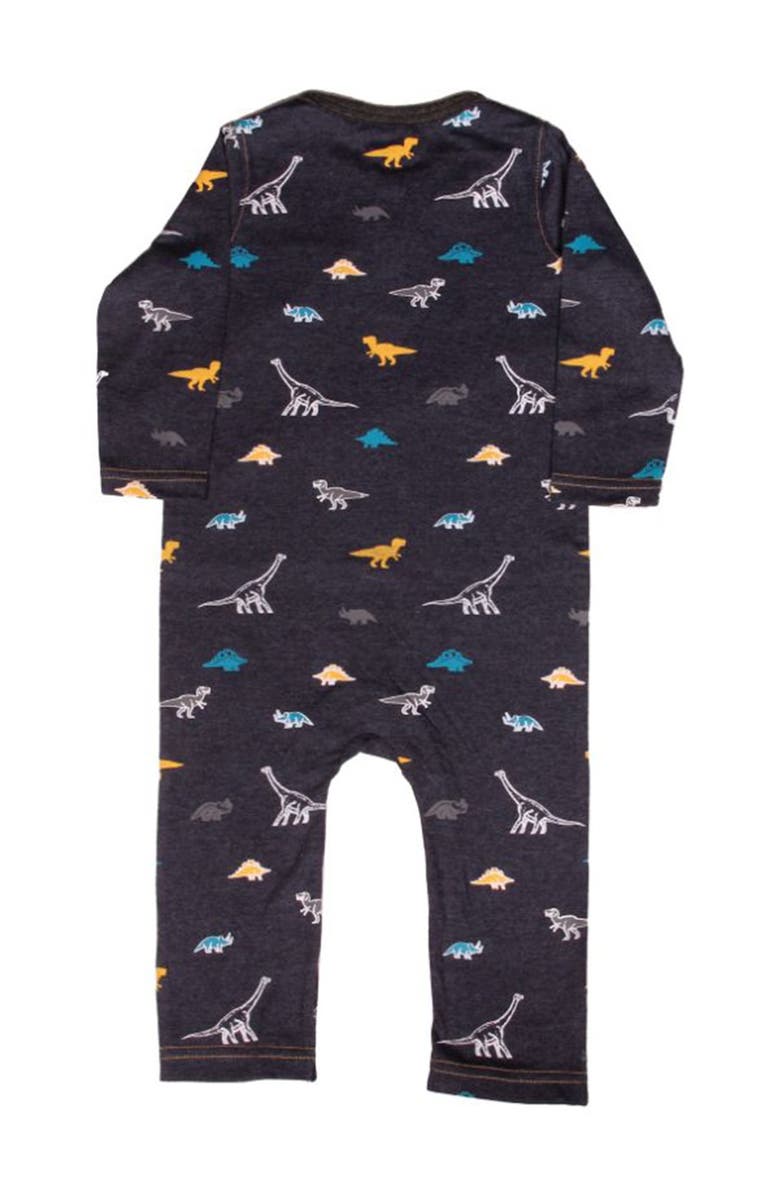 Bear Camp Dino Print Long Sleeve Bodysuit, Alternate, color,