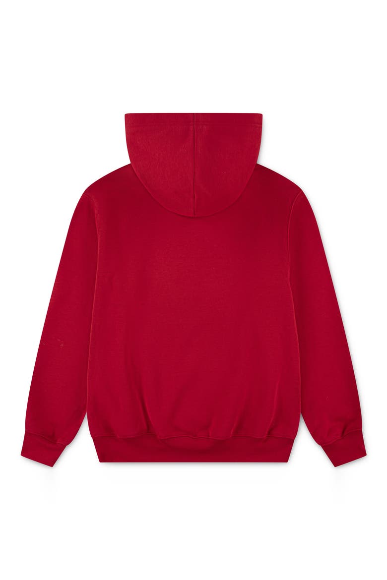 Kids' MJ Essentials Fleece Graphic Hoodie, Alternate, color, GYM RED