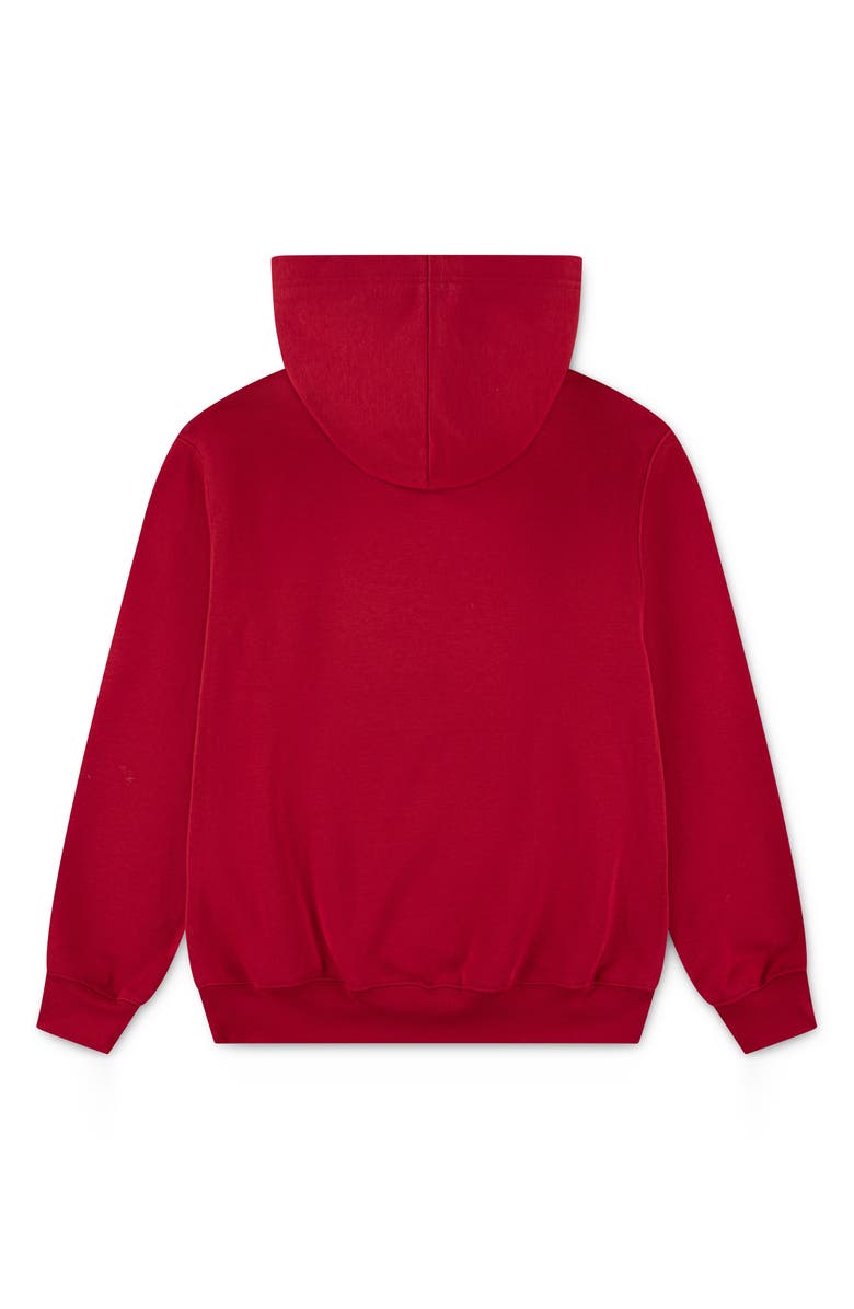 Jordan Kids' MJ Essentials Fleece Graphic Hoodie, Alternate, color, Gym Red