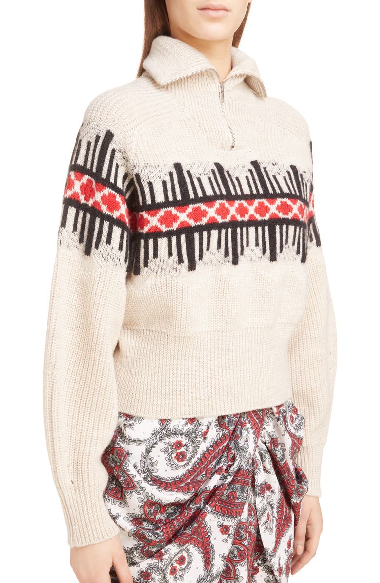 Isabel Marant Curtis Wool Blend Sweater, Alternate, color,