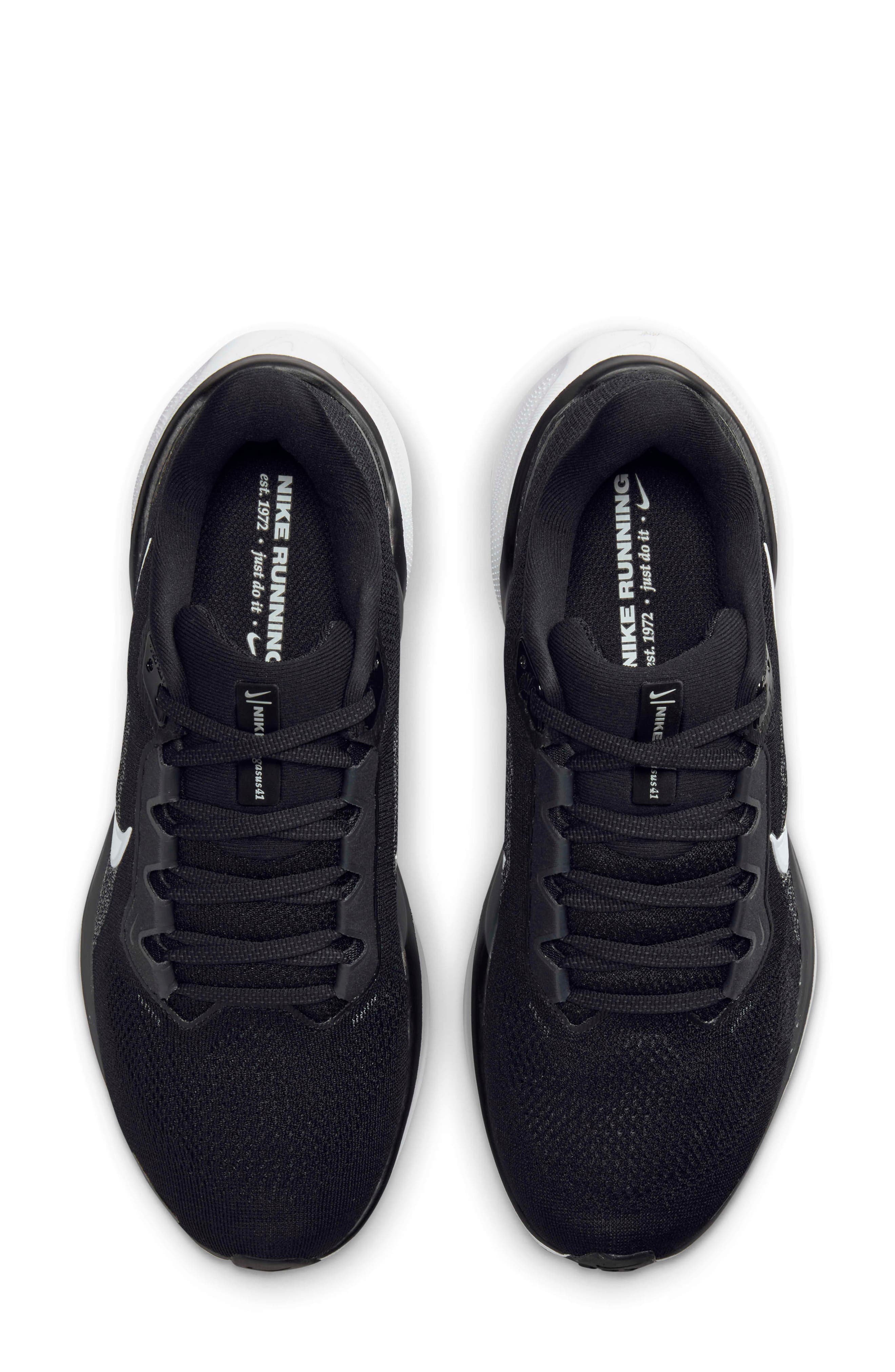 Nike Air Zoom Pegasus 41 Running Shoe, Alternate, color, 002 Black/White