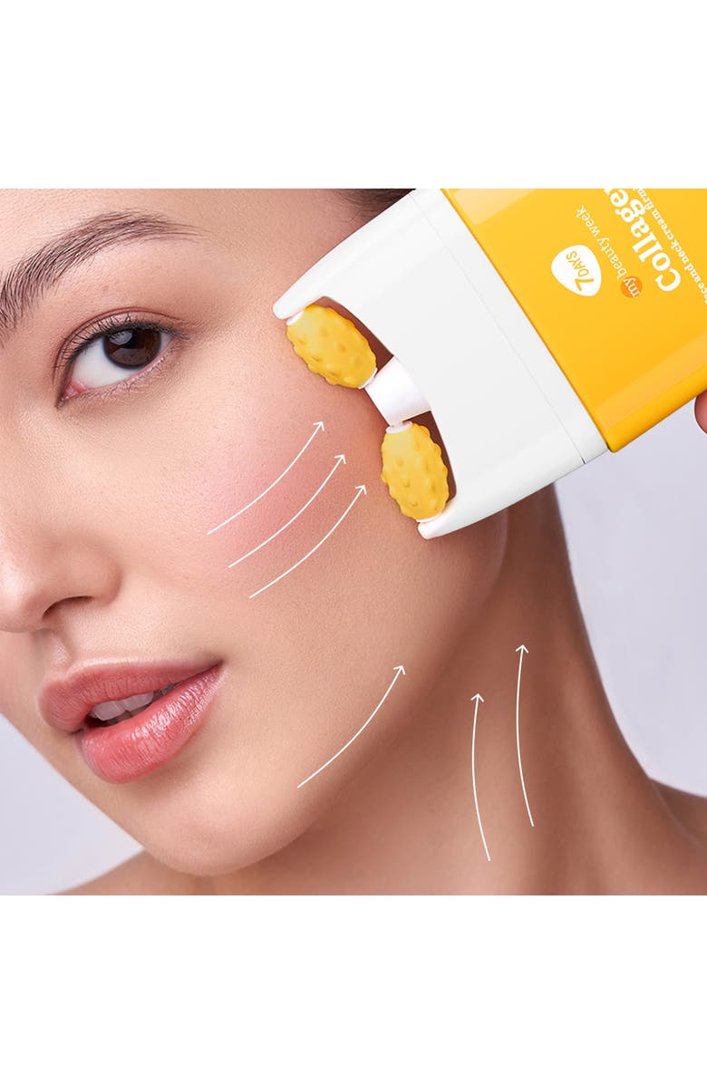 7DAYS Face moisturizer with Collagen for Firming and Lifting with 3D Massage Applicator, Alternate, color, White