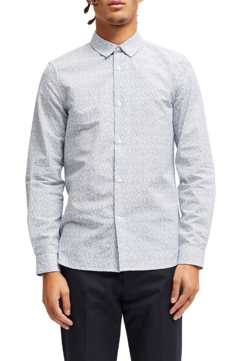 French Connection Regular Fit Bay Print Button-Up Shirt, Main, color,