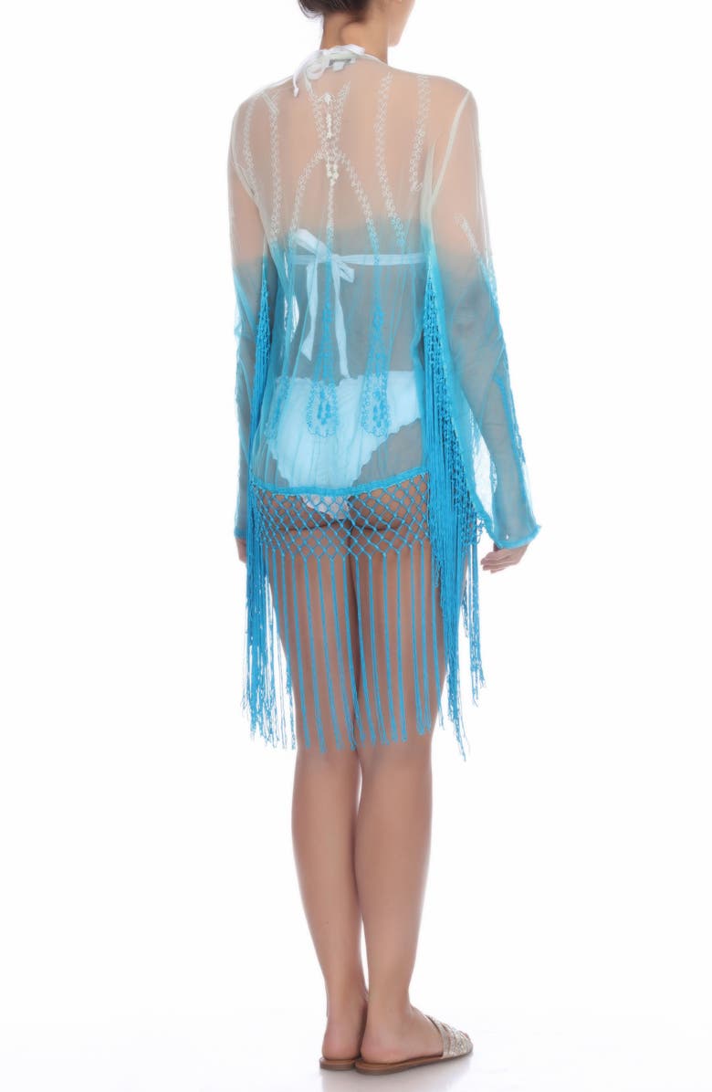 BOHO ME Fringed Dip Dye Cover-Up, Alternate, color, 