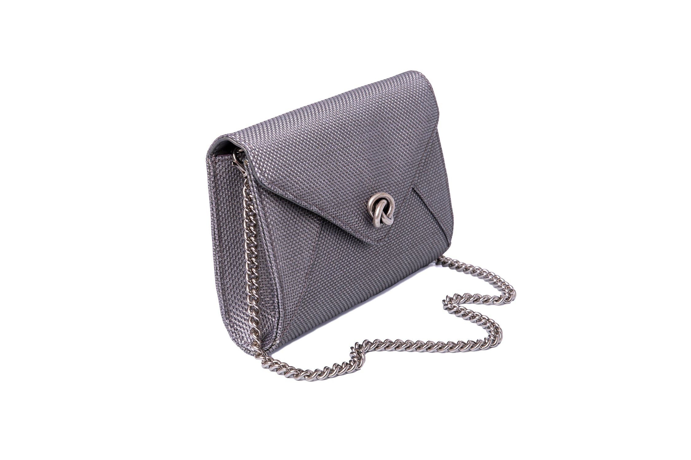 Michelle Wilhite The Mini Frieda Clutch, Alternate, color, Gunmetal