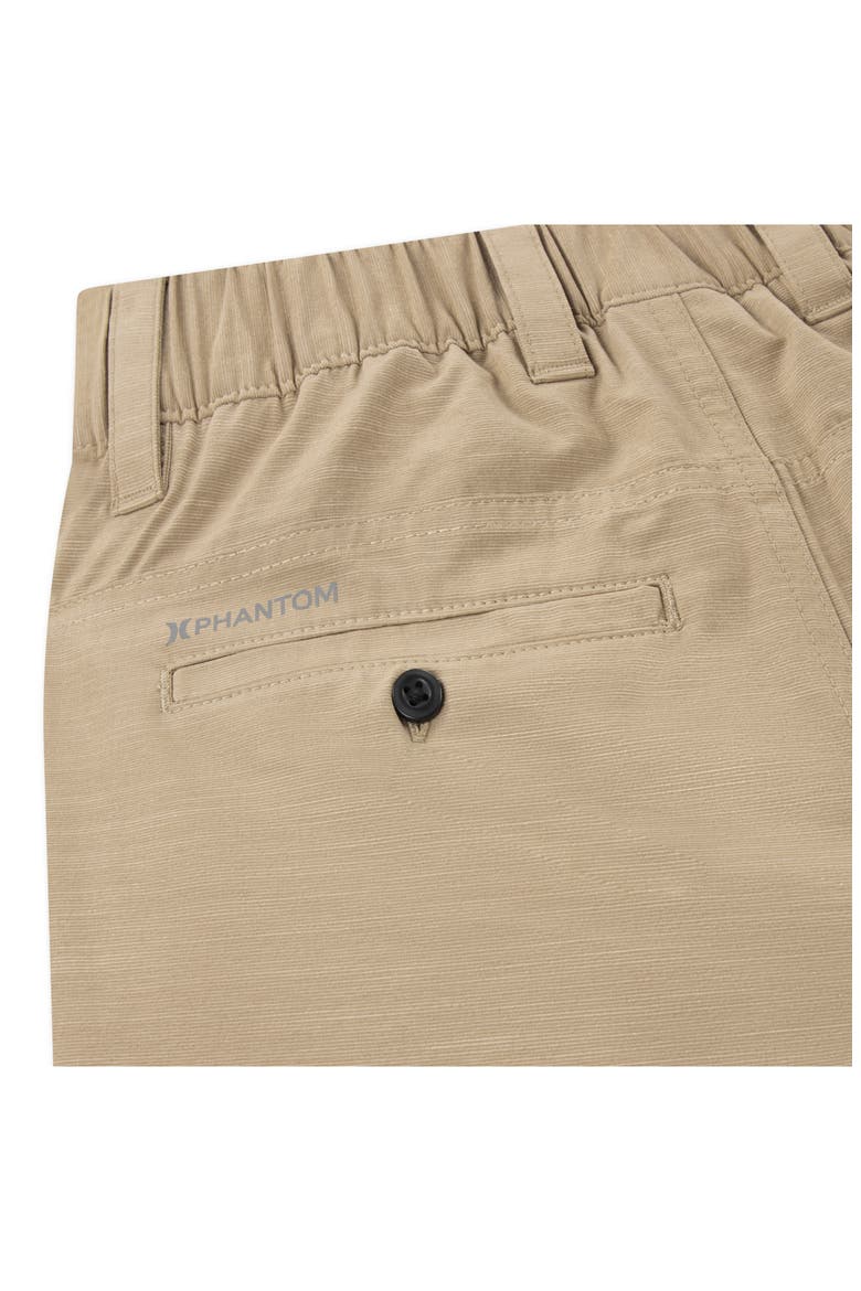 Kids' Phantom Slub 3/4 Waistband Shorts, Alternate, color, KHAKI