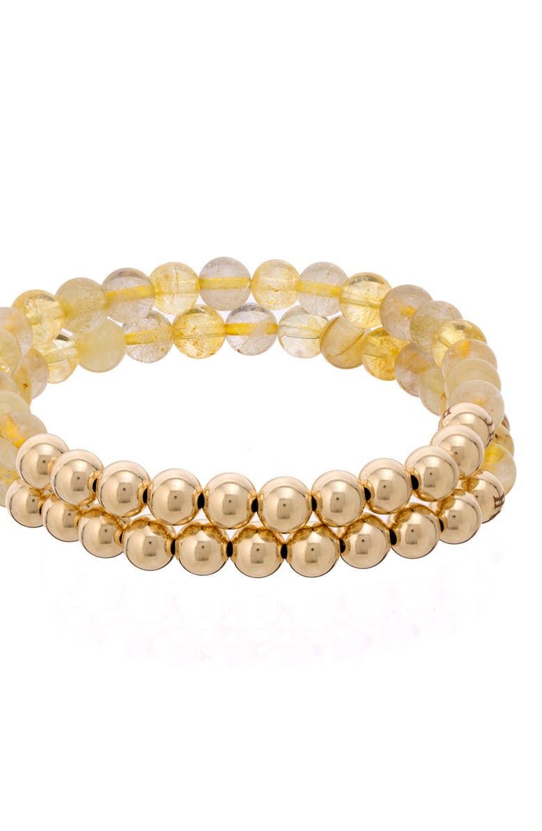 The Healer’s Collection N69 Money Max Set of 2 Healer
s Bracelets, Alternate, color, Yellow Gold