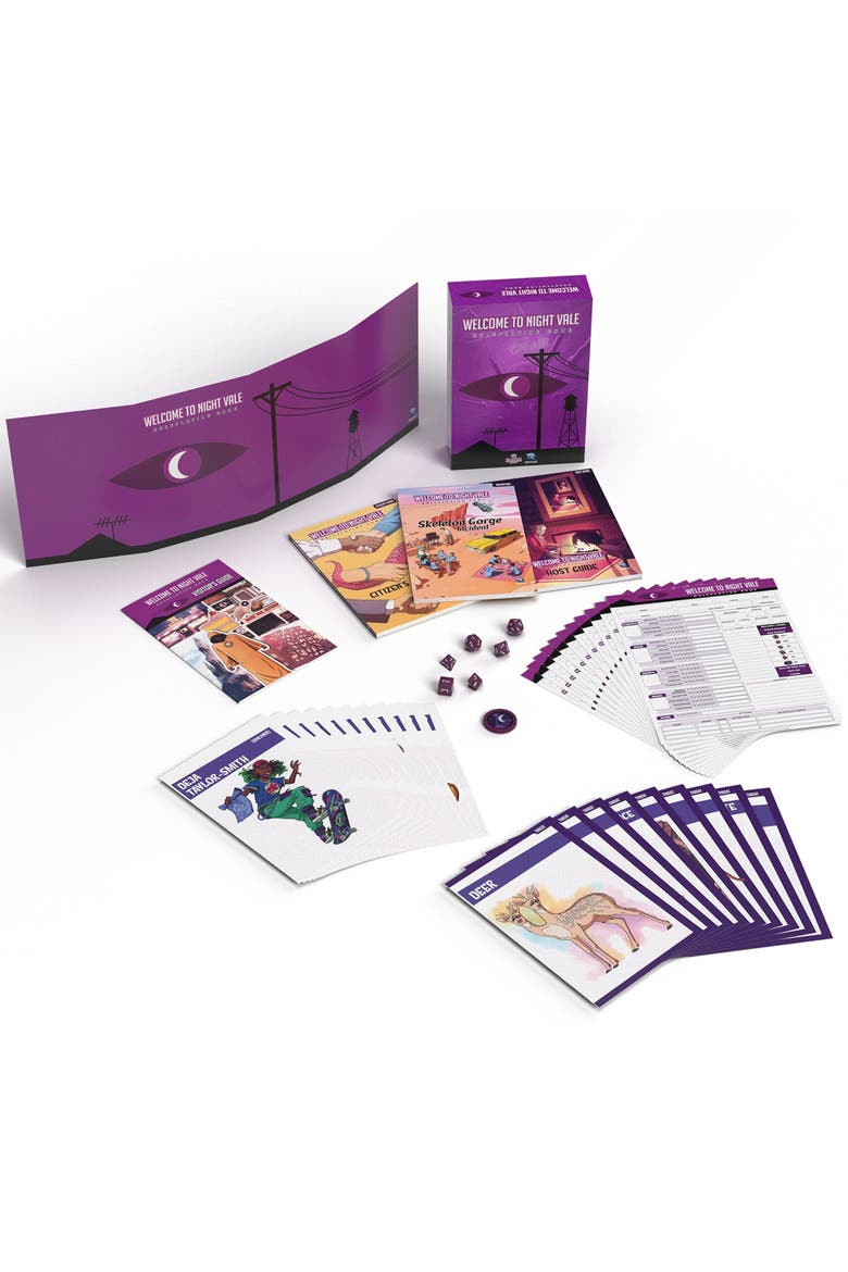 Welcome To Night Vale Rpg Box Set Rules, Gm Screen, Dice, Main, color, Multicolored