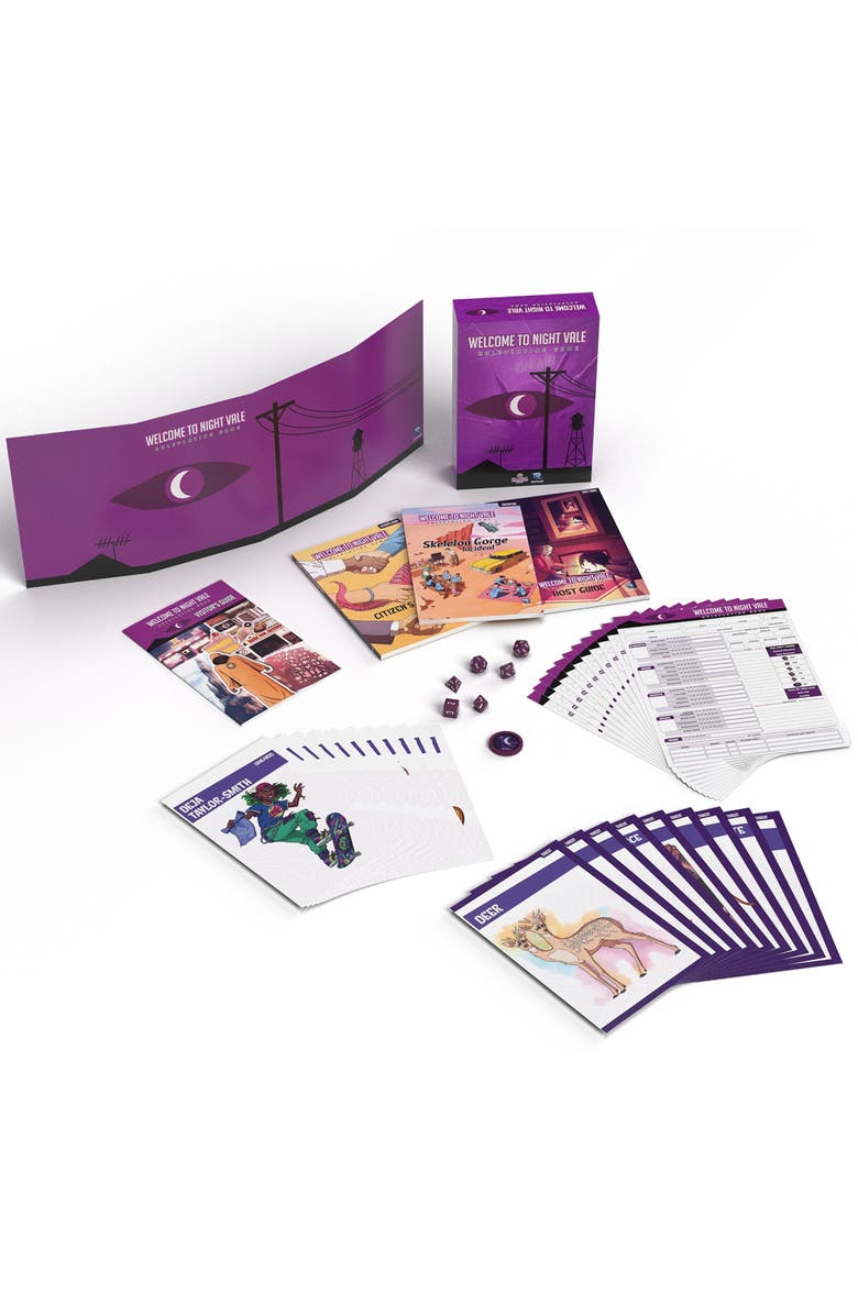 Renegade Games Welcome To Night Vale Rpg Box Set Rules, Gm Screen, Dice, Main, color, Multicolored