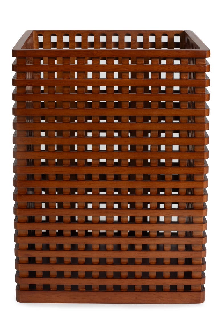 Osaka Wastebasket, Main, color, MEDIUM BROWN
