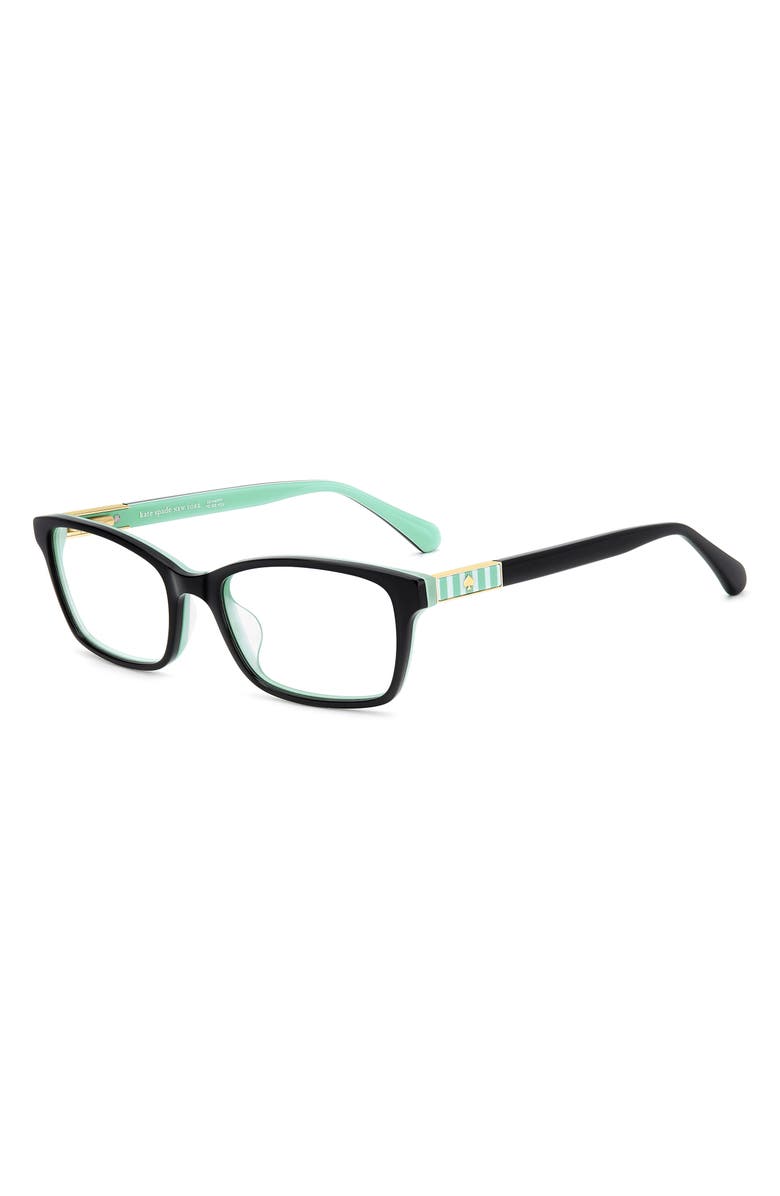 Kate Spade New York jackeline 50mm rectangular reading glasses, Alternate, color, 